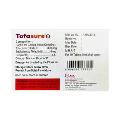 TOFASURE 5 Tablet 10's - Arthritis-Dis
