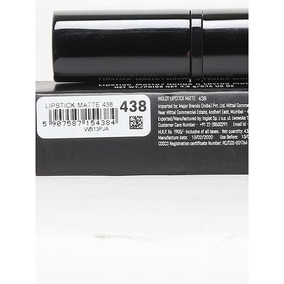 Inglot Lipstick Matte 438 4.5 gm - Lipsticks
