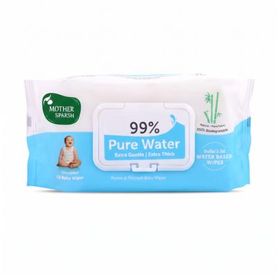 Mother Sparsh 99% Water Based Wipes 72's - Diapers & Wipes