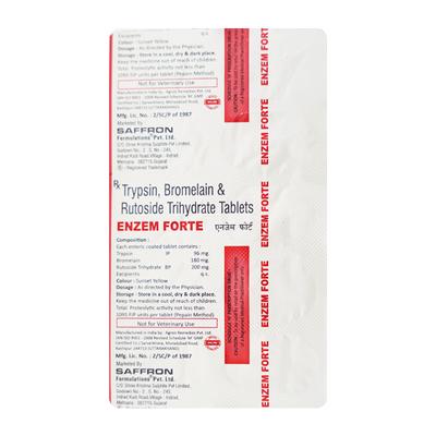 Enzem Forte Tablet 10'S - Pain relief-Ant