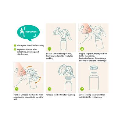 Buddsbuddy Advanced Premium Quality Manual Breast Pump - White - Breast Pump