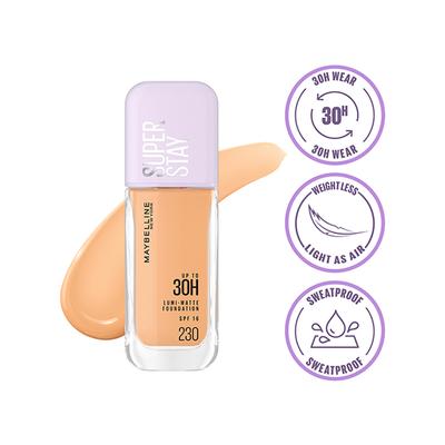 Maybelline New York Super Stay Lumi-Matte Liquid Foundation 30H Longwear Yet Light-As-Air, 230 35 ml - Foundation