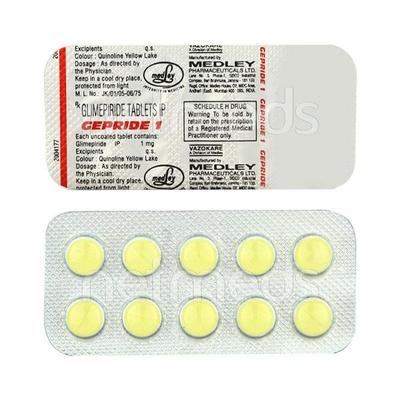 Gepride 1mg Tablet 10'S - Diabetes-Ant