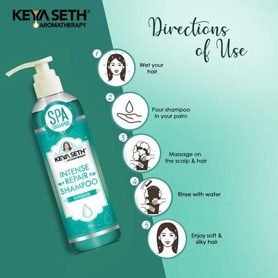 Keya Seth Aromatherapy Intense Repair Shampoo For Soft & Silk Hair 200 ml - Shampoos