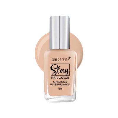 Swiss Beauty Slay Nail Color, Shade - Ultra Cream 13 gm - Nail Polish