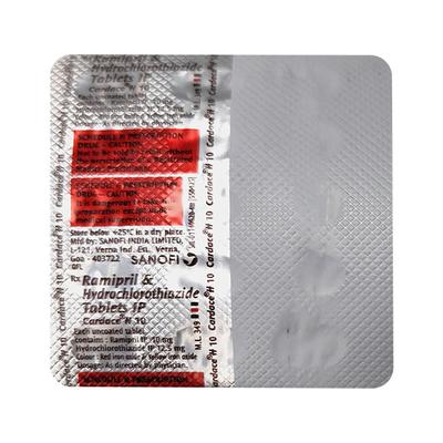 CARDACE H 10 Tablet 15's - Hypertension-ACE