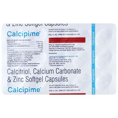 CALCIPIME Softgel Capsule 15's - Supplements-Vam