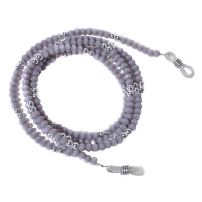 Modisch Grey Silver Stones Sunglasses Chain (JC-1401-Grey) 1's - Wearables Sunglasses