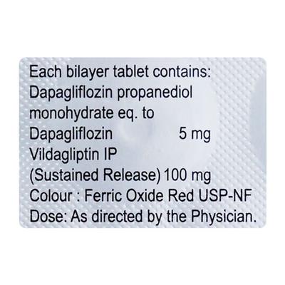 DAPARYL V 5/100 Tablet 10's - Diabetes-Ant