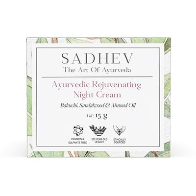 Sadhev - Ayurvedic Rejuvenating Night Cream 15 gm - Night Cream