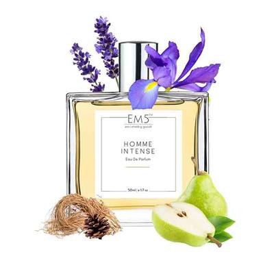 EM5 Homme Intense Perfume for Men - Eau de Parfum Spray, Iris Woody Powdery 50 ml - Men Perfumes (Edt/Edp)