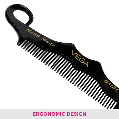Vega Moustache Comb for Men, Pocket-Size Comb for Hair, Groom Your Beard (VC2HMBC-198) 2's - Hair Combs