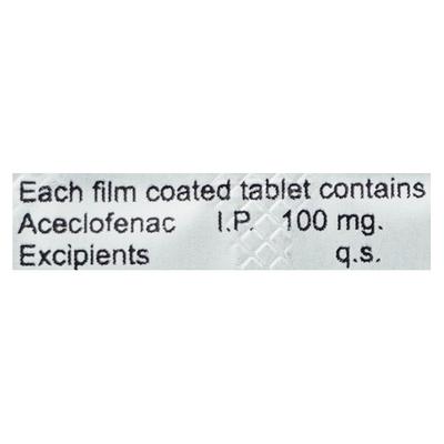 Alonac 100mg Tablet 10'S - Pain relief-Nsa