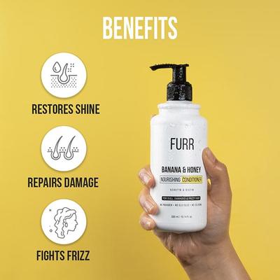 Furr Banana And Honey Nourishing ConditionerFor Dull, Damaged And Frizzy Hair 300 ml - Conditioners