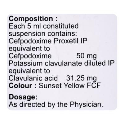 MACPOD CV 50 Oral Suspension 30ml - Bacterial Infections-Cep