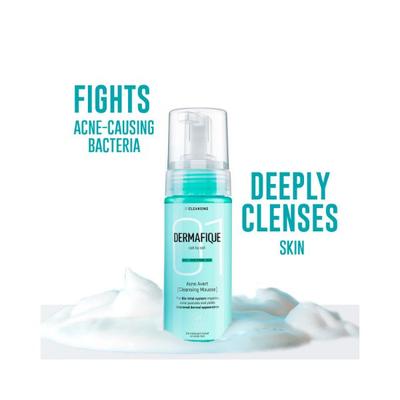 Dermafique Acne Avert Cleansing Mousse Facewash for Oily To Acne Prone Skin 150 ml - Face Wash & Cleansers