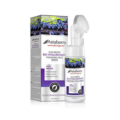 Astaberry Indulge Acai Berry Foaming Face Wash for Skin Renew - Delays Ageing, Boost Collagen 150 ml - Face Wash & Cleansers
