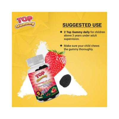 Top Gummy Multivitamins for Kids with 16 Vitamins & Minerals - For Growth & Development - 30 Strawberry Flavor Gummies Gluten, Soy & Dairy Free 30's - Multi-Vitamins