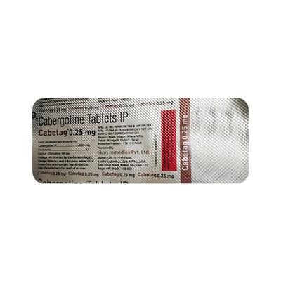 CABETAG 0.25mg Tablet 2's - Uterus Conditions-Dut