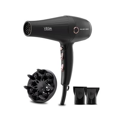 VEGA Professional Pro Dry 2600 Hair Dryer For Salon & Home, 4 Heat & 2 Speed Settings (VPPHD-11) 1's - Hair Dryers