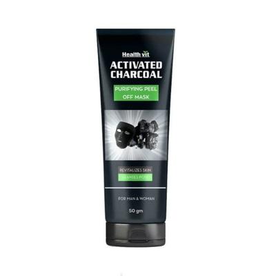 Healthvit Activated Charcoal Purifying Peel off Mask 50 gm - General Health