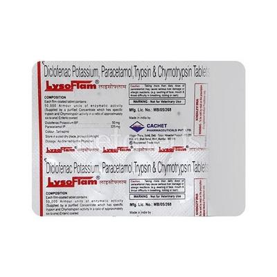 Lysoflam Tablet 10'S - Pain relief-Nsa