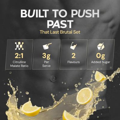 Nutrabay Gold Citrulline Malate Powder - Lemon 120 g - Workout Essentials
