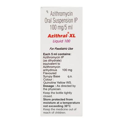 Azithral XL 100mg Liquid 30ml - Bacterial Infections-Mac
