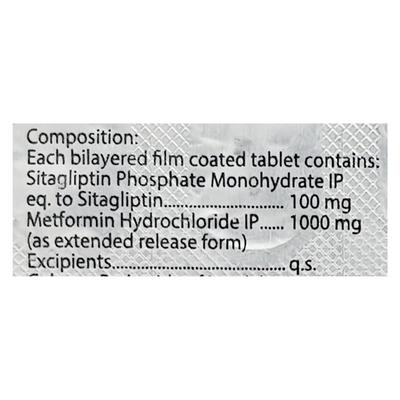 SITAWOK M XR 1000 Tablet 15's - Diabetes-Ant