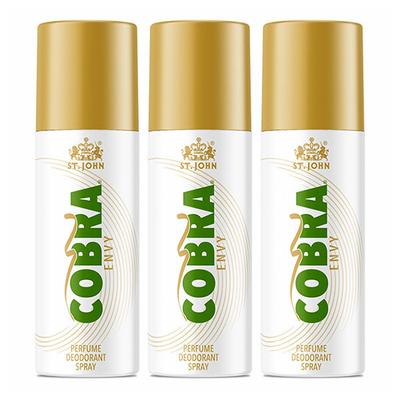 St. John Cobra Envy Deodorant Spray - Pack of 3 x 150 ml - Perfumes (Edt/Edp)