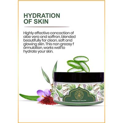 Luxuriate 100% Pure Natural Organic Aloe Vera Saffron Strands Gel 100 gm - Skin-Treatment