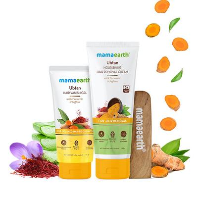 Mamaearth Ubtan Nourishing Hair Removal Kit 150 gm - Shaving & Hair Removal