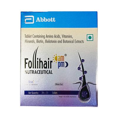 FOLLIHAIR AM/PM Gluten Free Tablet 20's - Supplements-Vam