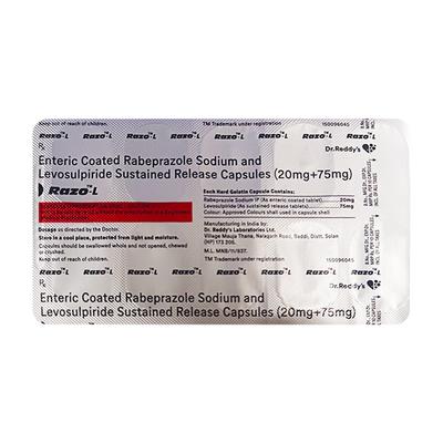 Razo L Capsule 10'S - Ulcer/Reflux/Flatulence-Aaa