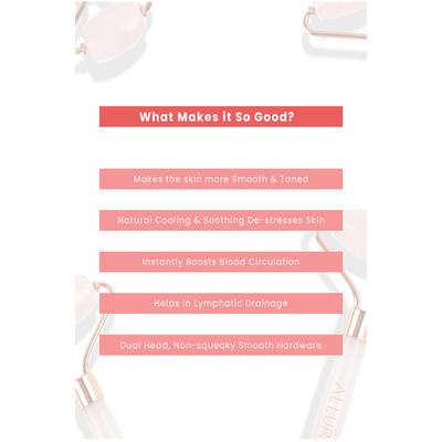 Allure Face Massage Roller - Rose Quartz Roller 1's - Massagers