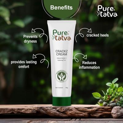 Pure Tatva Crackz Cream 50 g - Foot Creams & Lotions