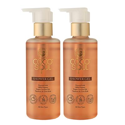 Coco Soul Shower Gel with Coconut & Ayurveda Sulphate & Paraben Free 400 ml - Shower Gels & Body Wash