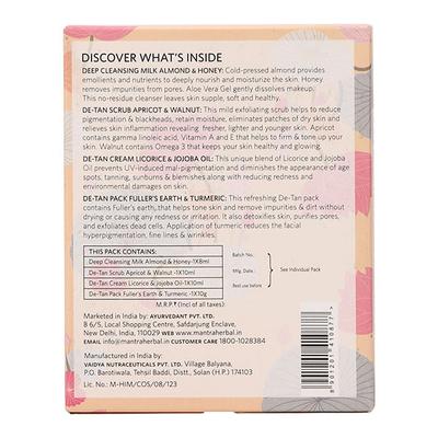 Mantra DeTan Facial Kit 4Pcs 38 gm - Facial Kits