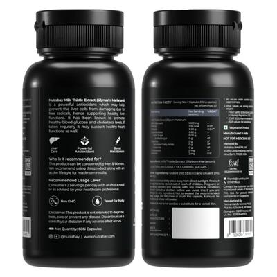Nutrabay Milk Thistle Extract 1000mg Capsule 60's - Vital Health