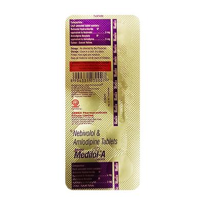 MEDILOL A Tablet 10's - Hypertension-Bet