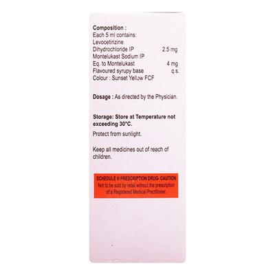 Levocet M 4/2.5mg Syrup 60ml - Allergies-Ant