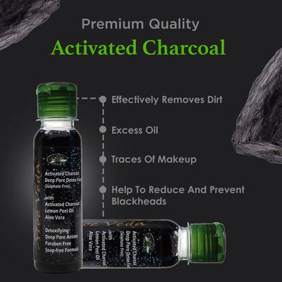 Aloe Veda Deep Pore Detox Face Wash - Activated Charcoal 100 ml - Face Wash & Cleansers