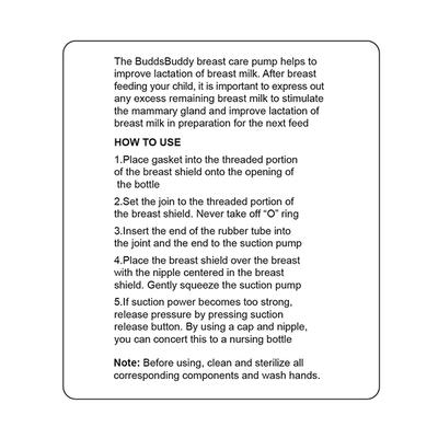 Buddsbuddy Premium Silicone Compact Breast Pump - White - Breast Pump