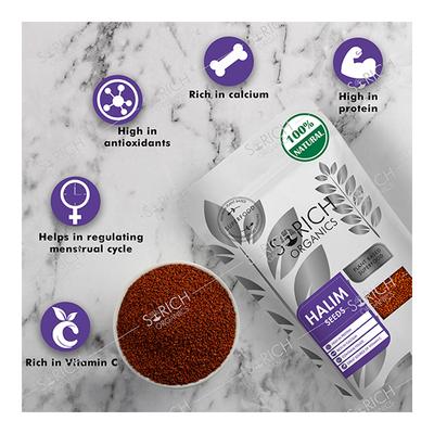Sorich Organics Halim Seeds 200 gm - Nutritional Bars