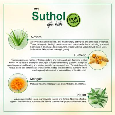 Boroline's Antiseptic Suthol Active Body Hygiene Liquid - Aloevera 100 ml - Wound/Burns