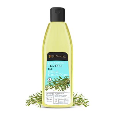 Soulflower Tea Tree Anti Dandruff Hair Oil 225 ml - Hair Oils