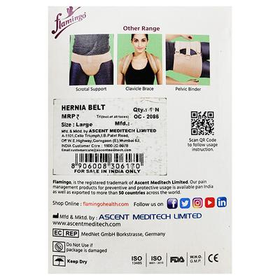 Flamingo Hernia Belt (L) (OC-2086) - Abdomen/Neck/Arm/Elbow Supports