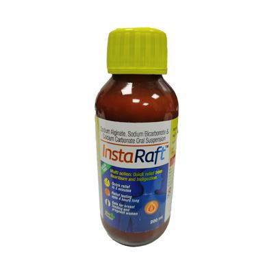 INSTARAFT Sugar free Mint Flavour Oral Suspension 200ml - Ulcer/Reflux/Flatulence-Aaa
