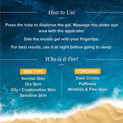 Aqualogica Glow Plus Luminous Under Eye Gel 20 gm - Under Eye Creams & Serums