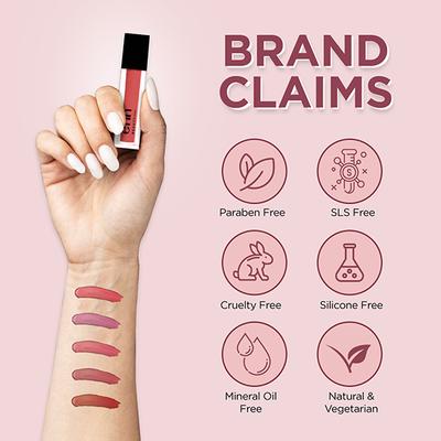 ENN Semi Matte Liquid Lipstick Kit - Perfect Nudes 5's - Liquid Lipsticks